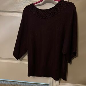 Worthington burgundy blouse